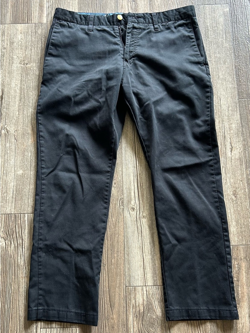 Volcom Corpo Frickin Modern Pants Mens 33 Straight Leg Black Cotton Blend Active